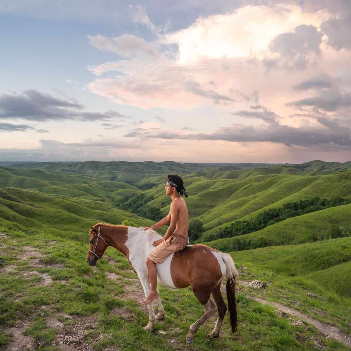 Wairinding hill panorama, Sumba island
