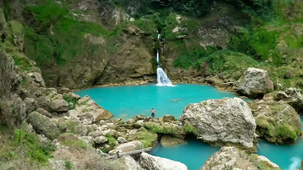 Matayangu Waterfall inside the forest of West Sumba