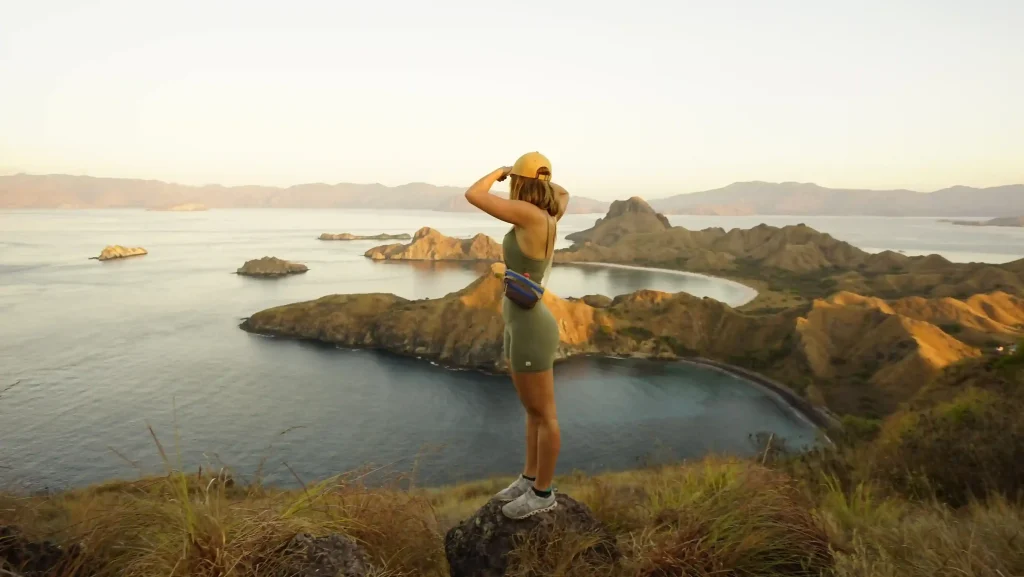 Viewpoint over the bays of Padar Island in Komodo