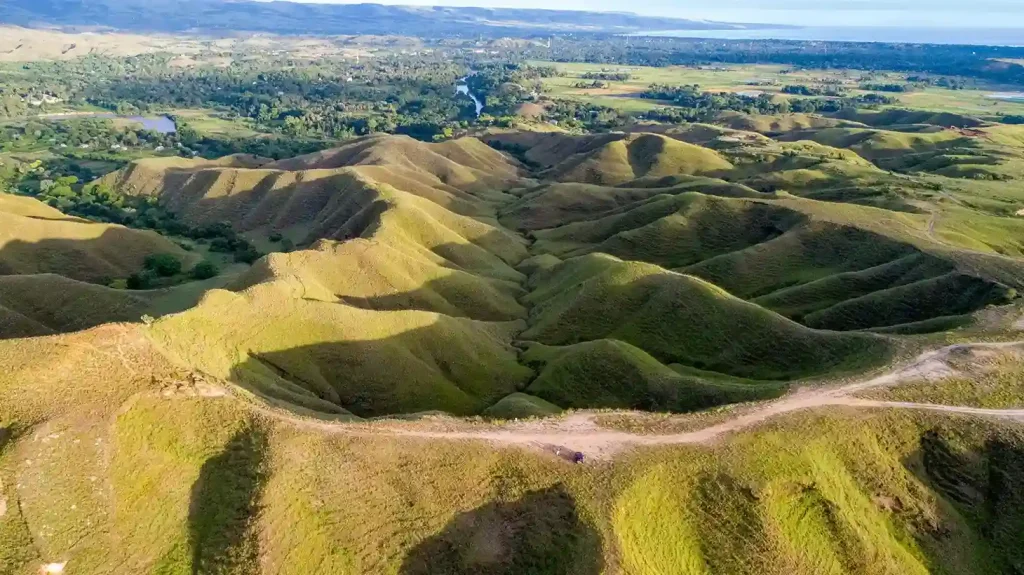Green valley seen from Persaudaraan Hill